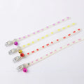 Cat wearing luminous collar with metal bell and adjustable 29cm silicone rope
