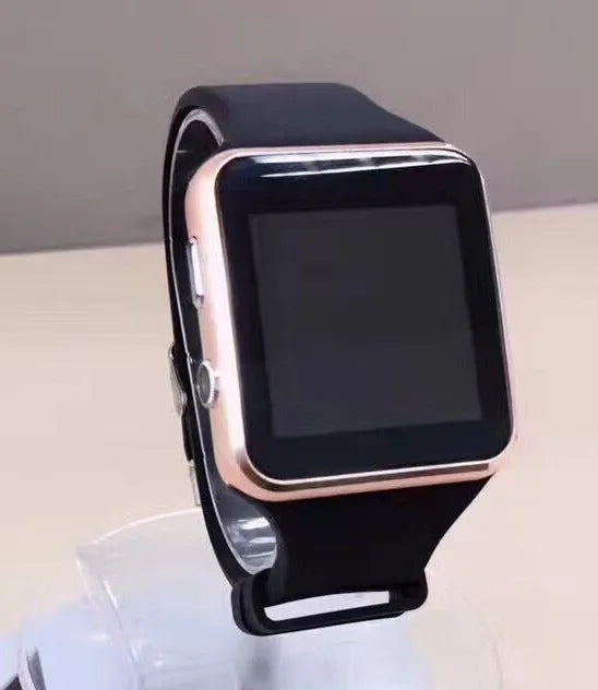 Smart watch with 1.54-inch touchscreen and silicone strap on a wrist