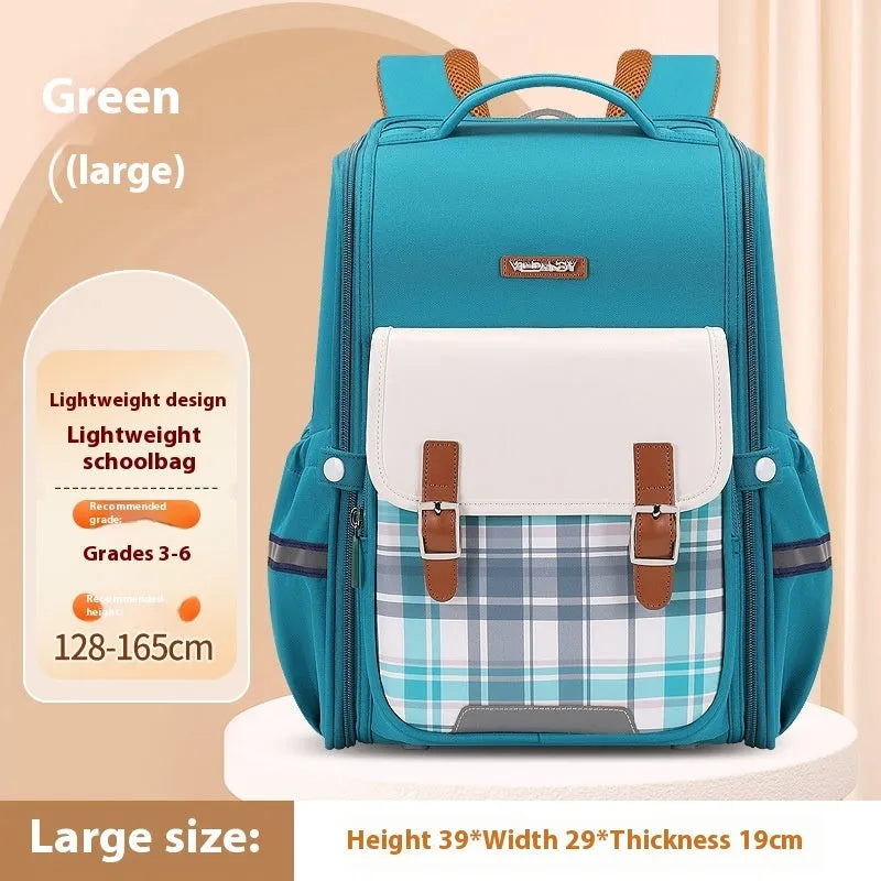 Modern Oxford cloth student schoolbag in various colours suitable for grade 5-6 students