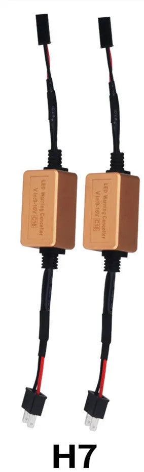 Black alloy Canbus decoder adapter for H4 H7 H11 LED car headlights to prevent error codes