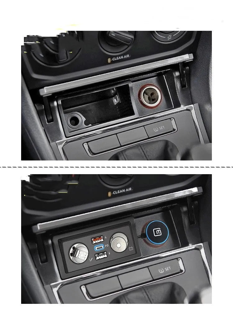 Volkswagen Lavida 13 car charger with QC3.0 fast charging for cigarette lighter socket