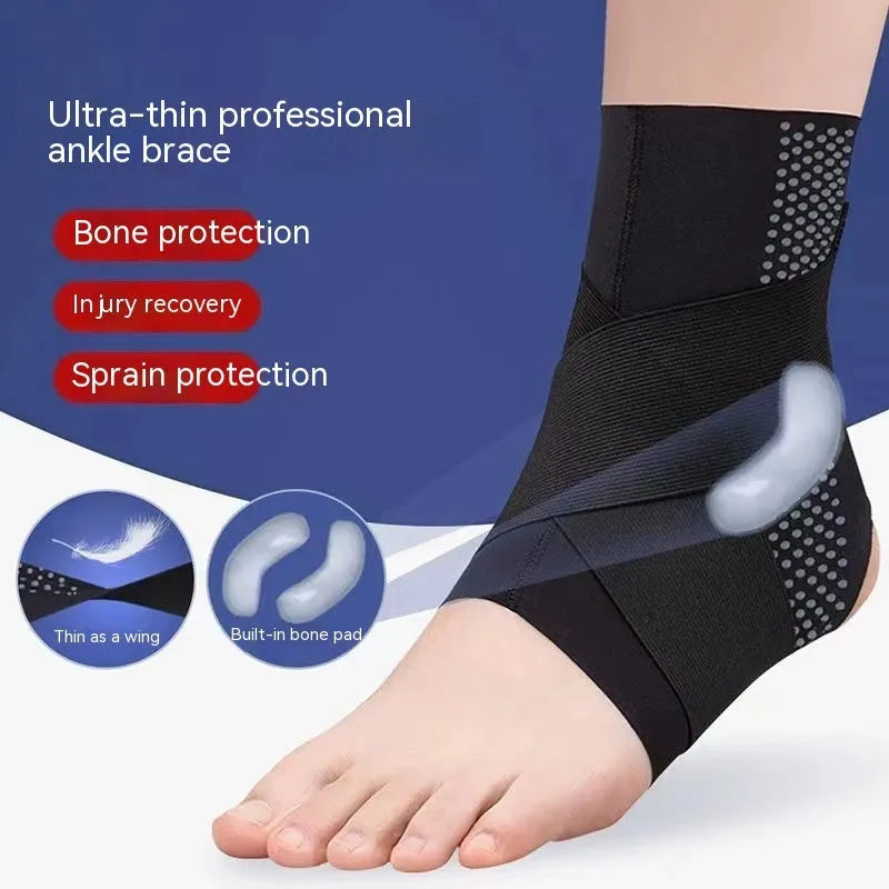 Lycra cloth ankle support brace for adults in multiple sizes and colours