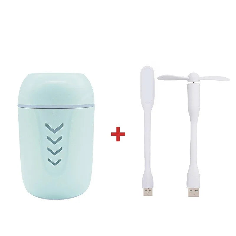 X3 portable car humidifier in columnar design with 200ml water tank capacity