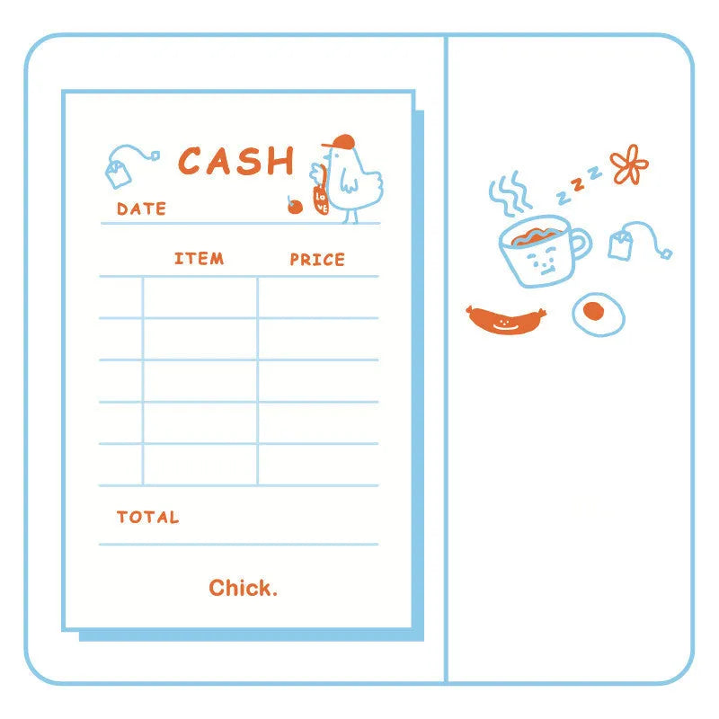 Daily countdown notes notebook with 50 pages measuring 65x100mm in eight design options
