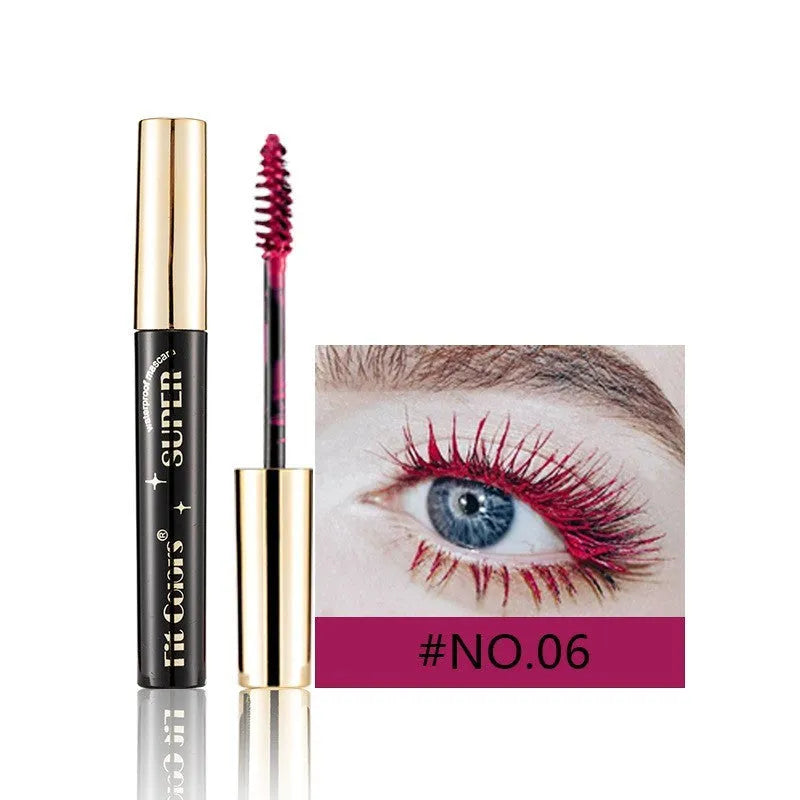 Stage mascara for Christmas performances in 12 colours including gold, purple, blue and green mermaid