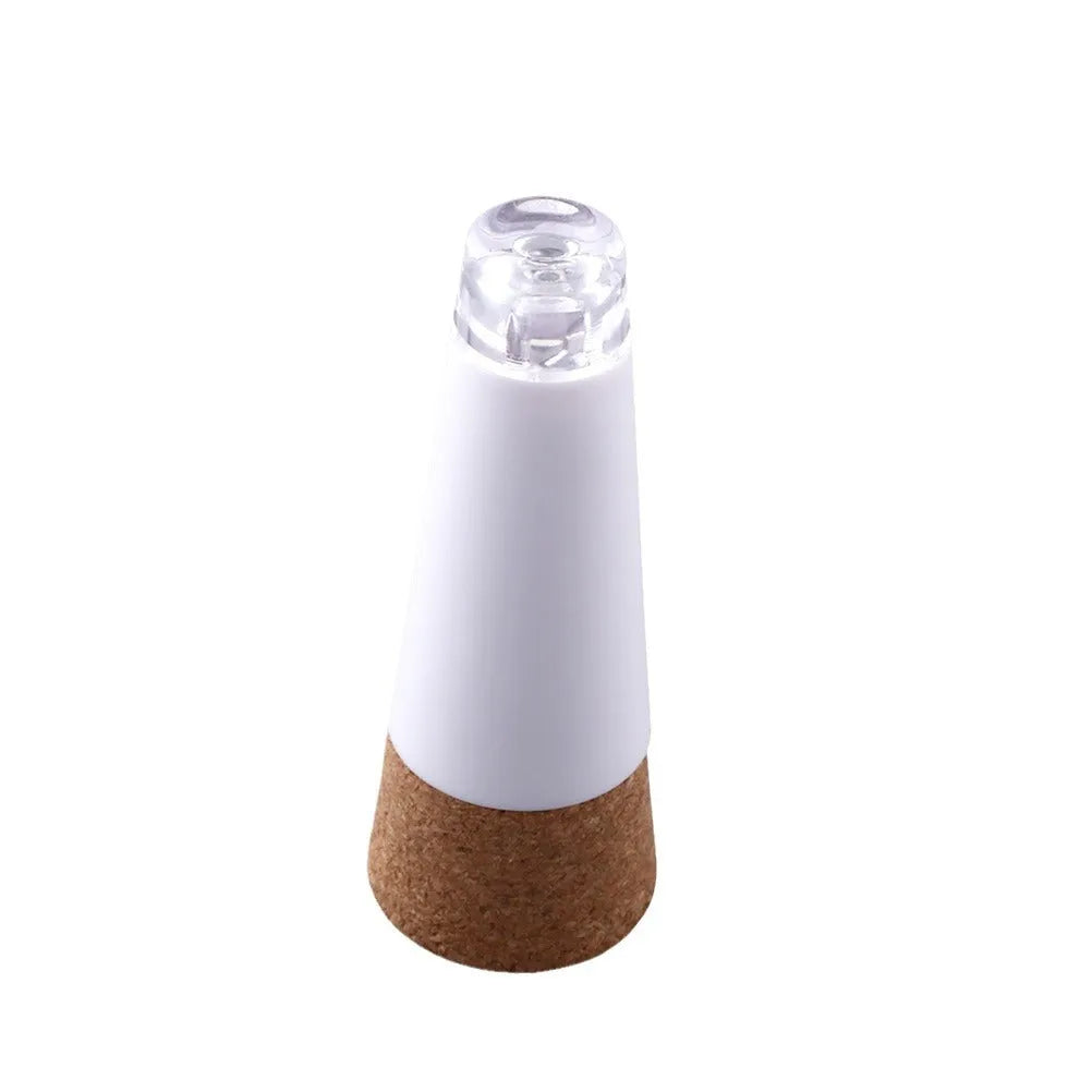 LED rechargeable luminous bottle cap cork light plastic unit measuring 30x73mm