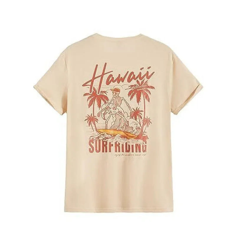 Men's printed street short-sleeved sports t-shirt showing digital pattern on polyester fabric