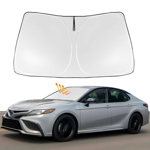 NOAH XOVY 90 series car front windshield sunshade with reflective silver tape construction