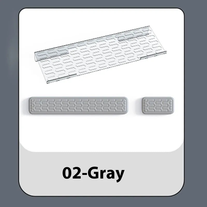 Double-sided computer pad with resin surface and memory foam wrist rest in multiple colour options