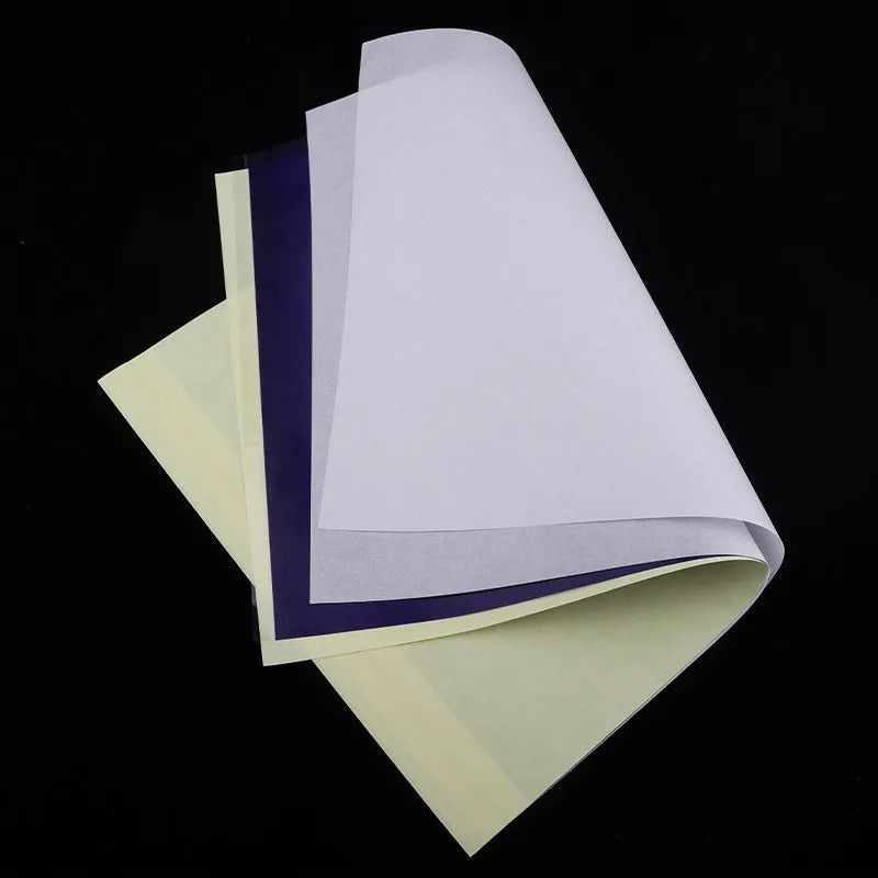 A4 tattoo transfer paper packs with transfer paste gel for quadruple copy designs