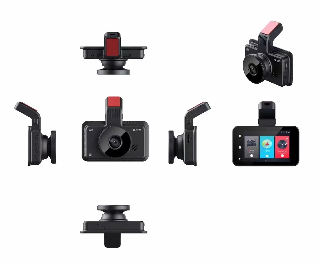3-inch HD car DVR dash camera with dual lens for front and back recording