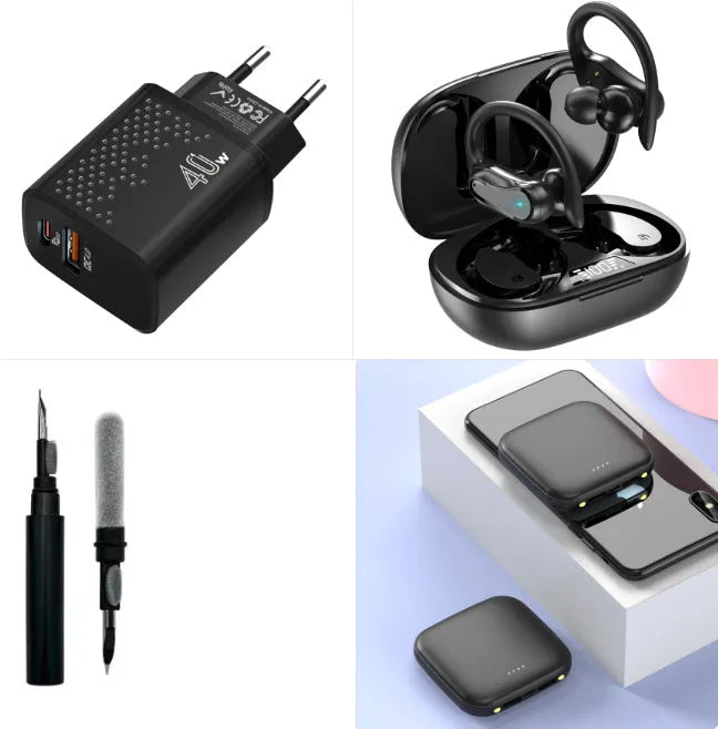 20000mAh portable power bank with LED torch in black, blue, pink or white colours