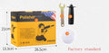 Yellow 220V automobile polishing machine with 125mm disc for car, wood, and tile polishing