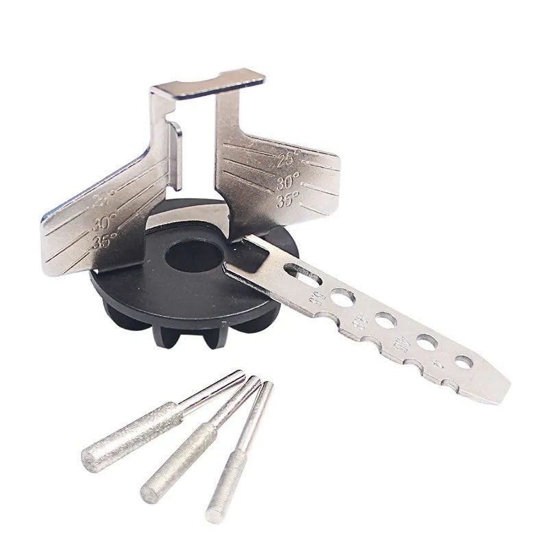 Silver metal electric chain grinding device for band saw blade sharpening with 100 teeth