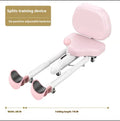 Steel frame leg opener with foam padding, shown in elegant blue colour with optional backrest.