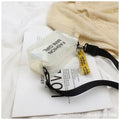Transparent square jelly shoulder bag with adjustable strap in multiple colour options