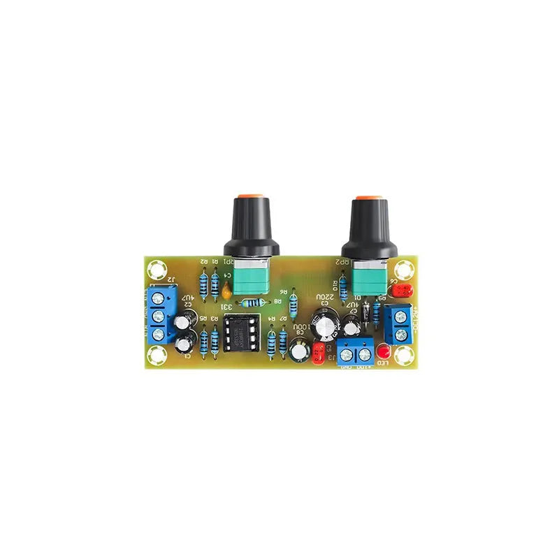 Single power supply 10-24V super dynamic bass boost front stage audio circuit board on FR-4 fibreglass PCB