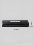 Black automatic vacuum sealer machine for household food preservation and storage bag sealing