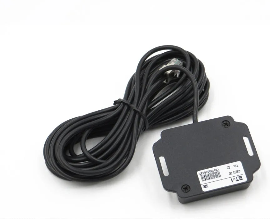 Solar panel charge controller with Bluetooth module for 12V and 24V battery systems.
