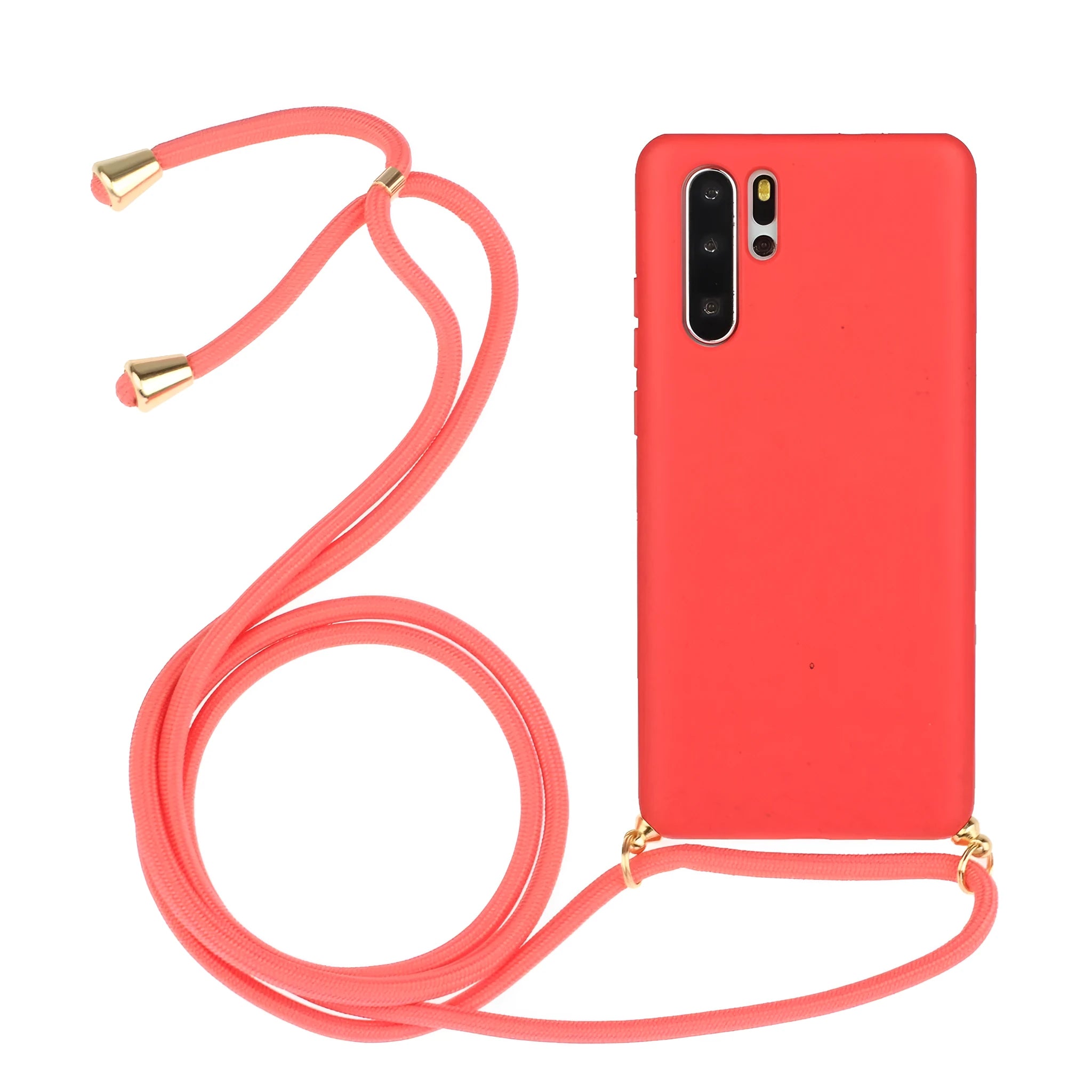 Huawei floral wrist strap phone case in TPU material showing painted back design