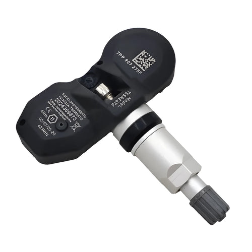 Black tyre pressure monitoring system for Audi cars with four wireless valve sensors