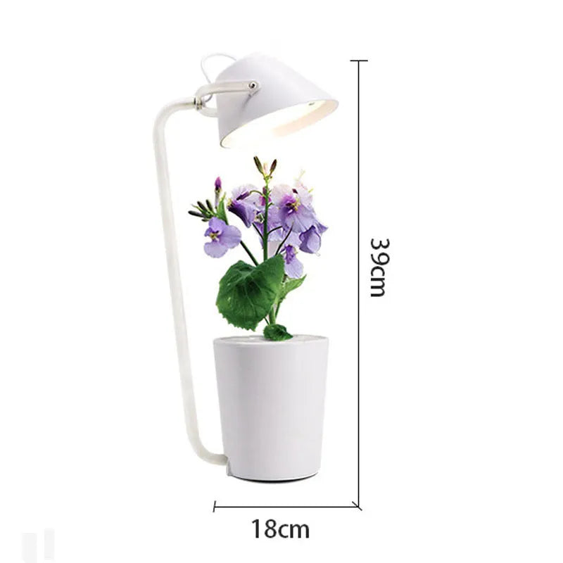 White plastic desktop hydroponic container for soilless plant cultivation
