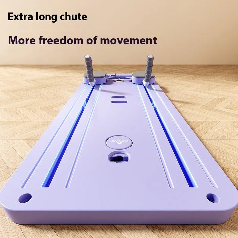Standard purple automatic rebound abdominal wheel fitness equipment for home use