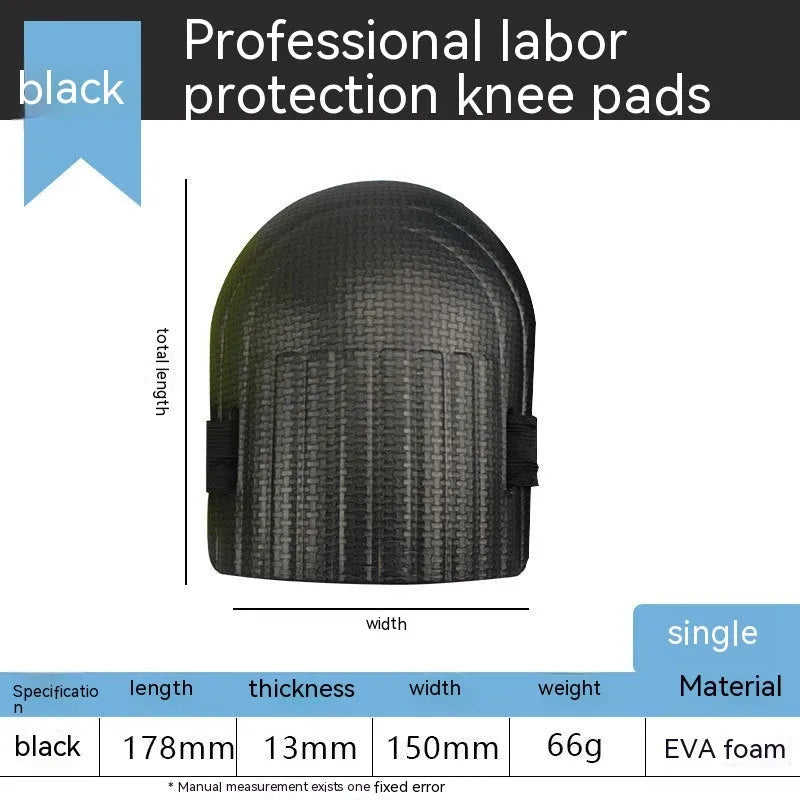 A pair of thick EVA foam kneepads for construction and auto repair work.