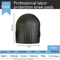 A pair of thick EVA foam kneepads for construction and auto repair work.