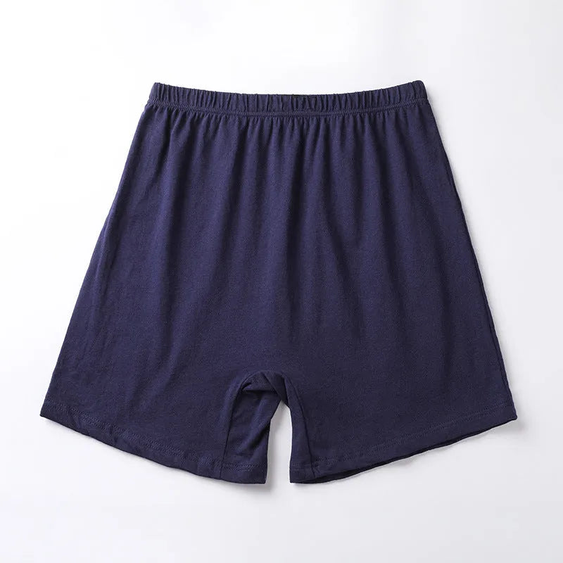 Men's solid colour modal boxer shorts on a white background, showing high waist design.