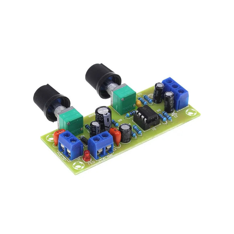 Single power supply 10-24V super dynamic bass boost front stage audio circuit board on FR-4 fibreglass PCB
