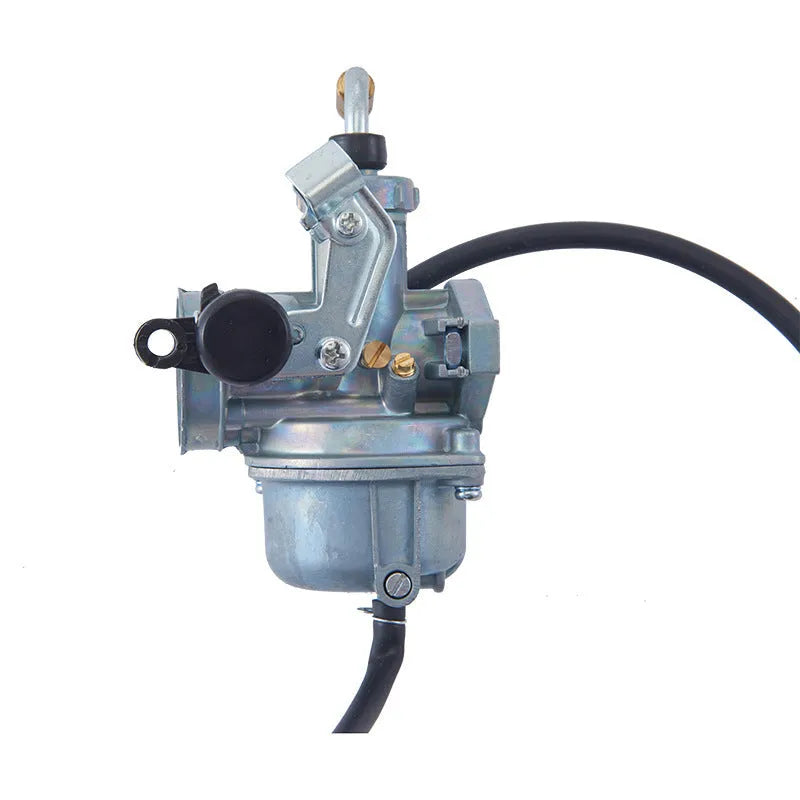 Motorcycle carburetor assembly, flat suction plunger type, for Ba Jia and PE26 models