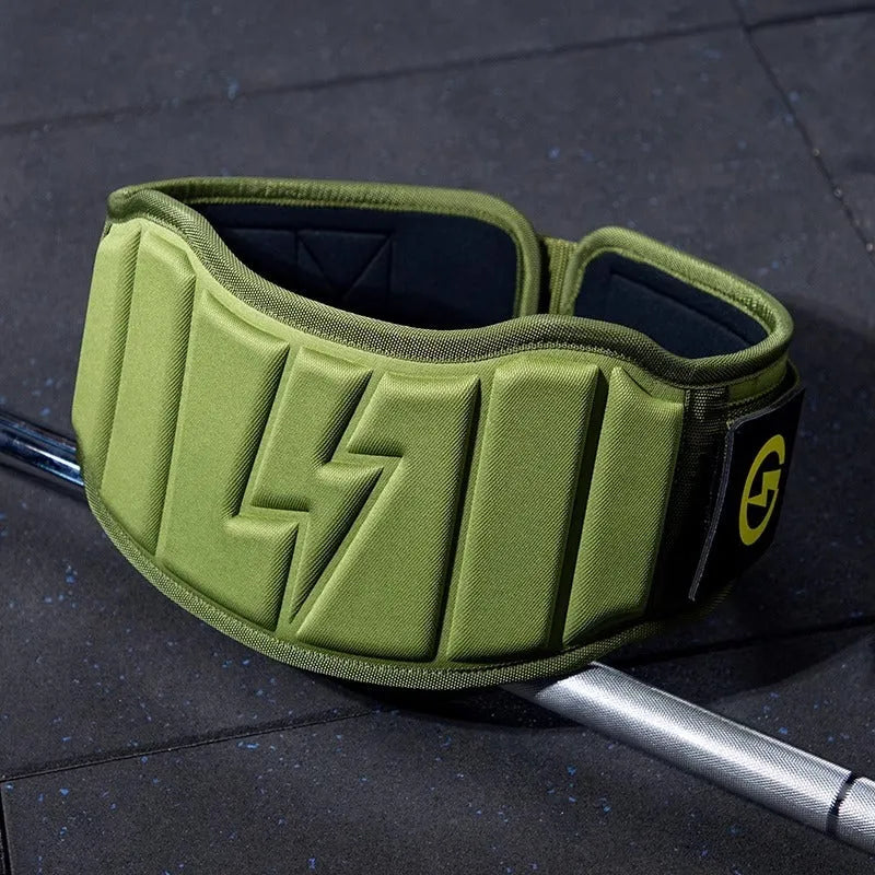 Adjustable weightlifting protection belt for abdominal support during squat and deadlift exercises