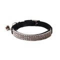 Soft flocking cat collar with elastic buckle in six colour options