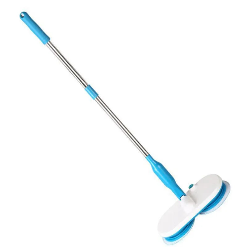 Wireless electric floor mop with USB charging port and multiple cleaning pads