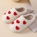 Plush cartoon design slippers for women with non-slip PVC soles in multiple colour options
