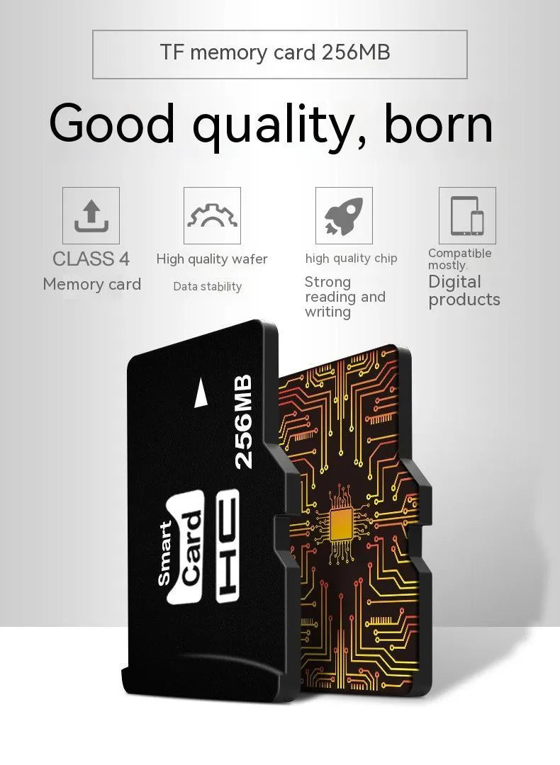 TF series 256MB memory card with built-in mini speaker measuring 11x15mm