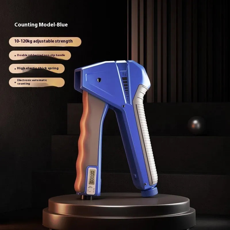 Adjustable hand gripper with mechanical counter display in multiple colour options