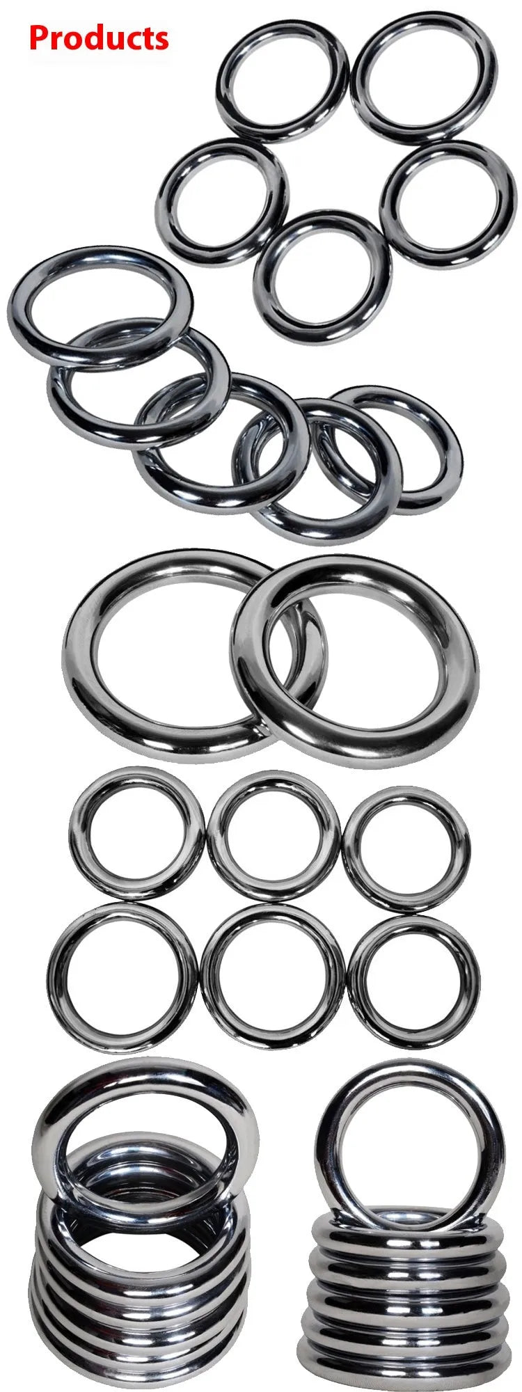 Iron Arm Skill Wing Chun carbon steel training ring in three sizes for martial arts conditioning