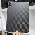 Apple iPad Pro 11 carbon fibre protective cover with 3K weave pattern and embossed plaid design