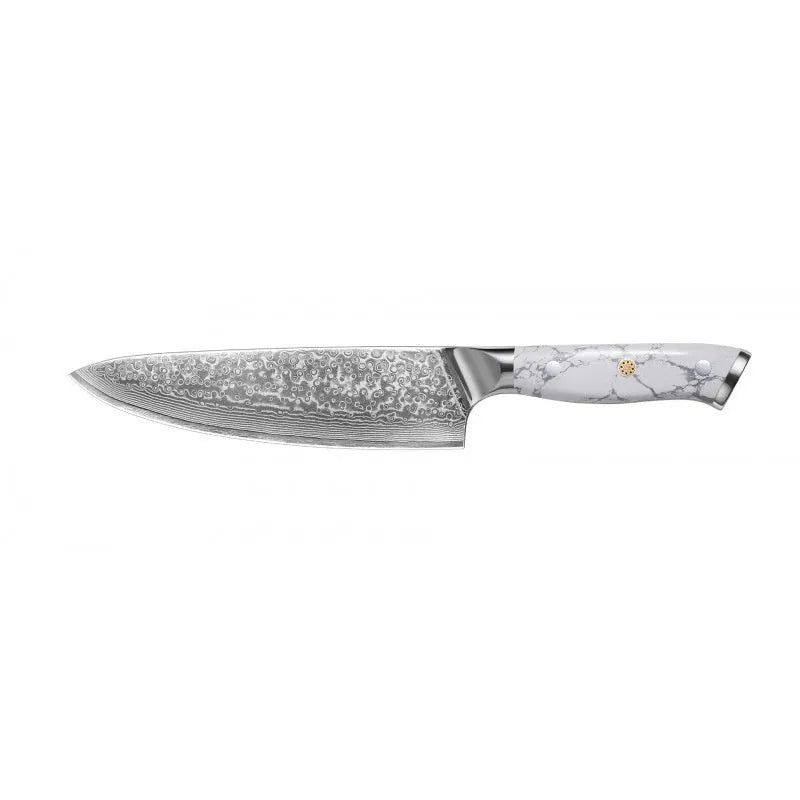 Damascus Special Combined Chef's Knife with 21cm VG10 blade and 32cm overall length