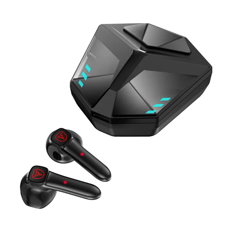M59 model wireless Bluetooth over-ear gaming headset in pictured colour on a grey background.