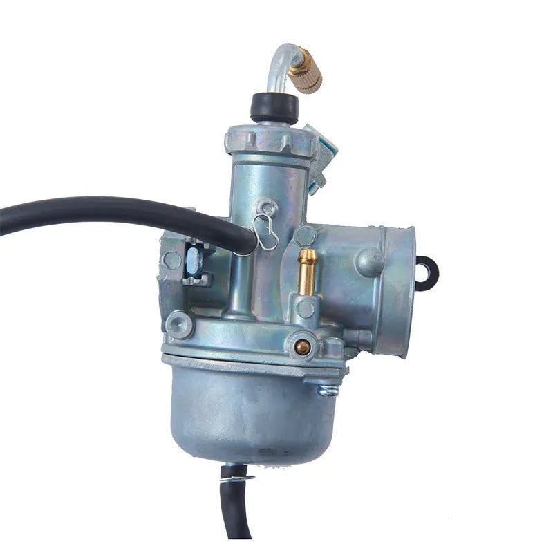 Motorcycle carburetor assembly, flat suction plunger type, for Ba Jia and PE26 models