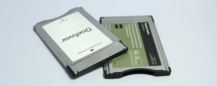 Stainless steel SD to PCMCIA adapter card with 32GB memory for Mercedes-Benz cars and PCs.