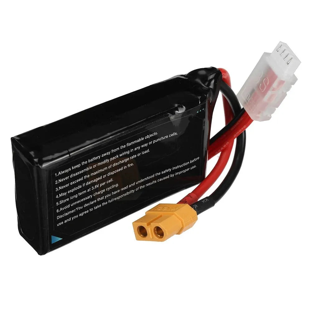 7.4V 1200mAh RC lithium battery pack for remote control cars and boats