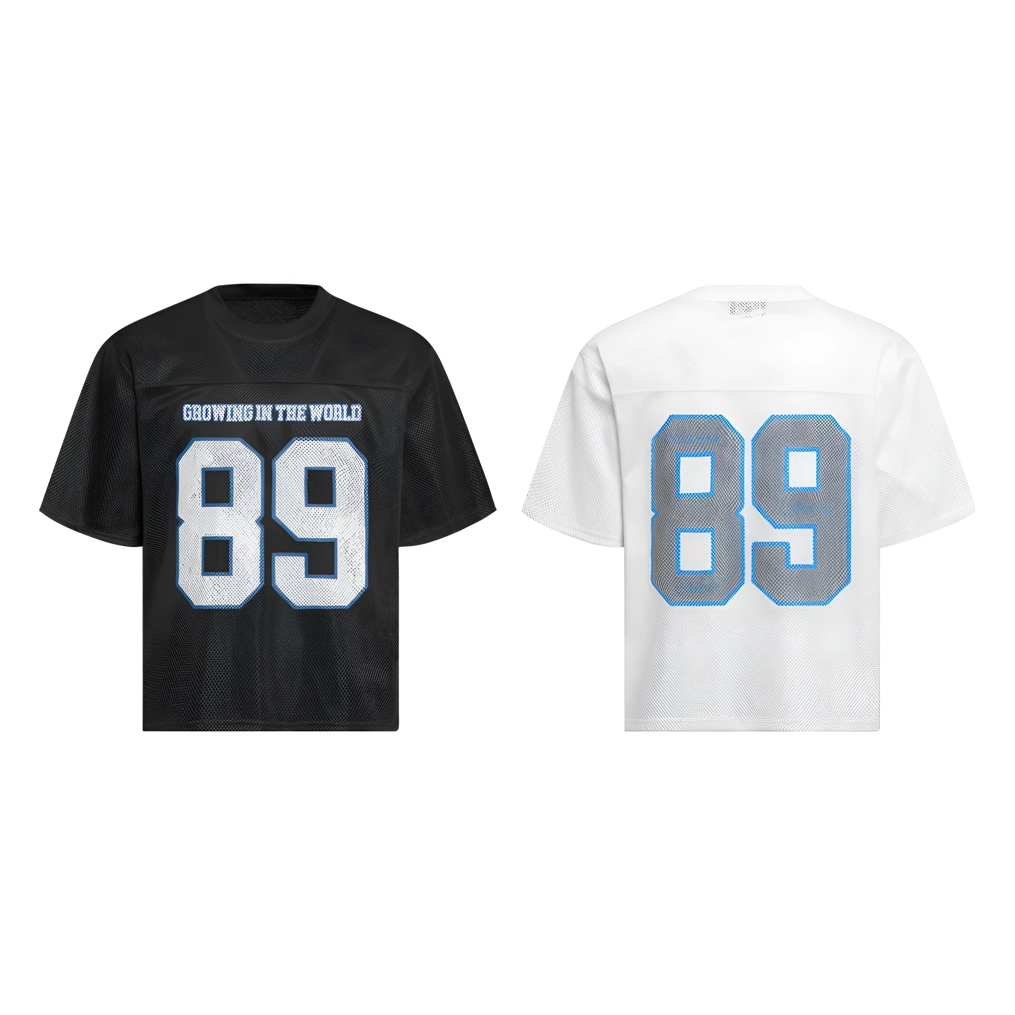 High Street loose-fitting casual T-shirt in black or white colour with regular sleeves