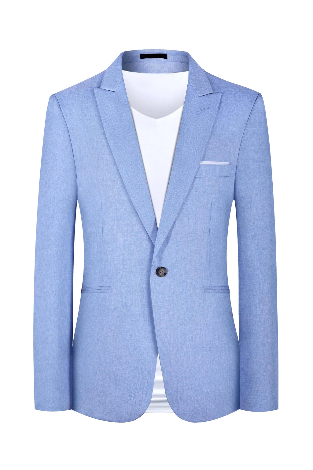 Men's light blue Western style casual suit jacket for summer wear