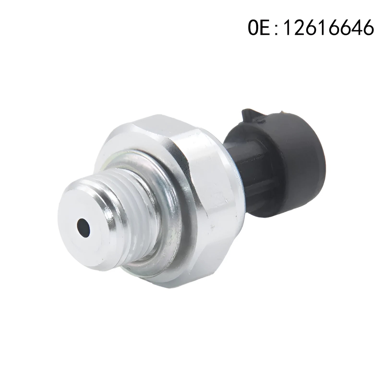 Silver metal fuel pressure sensor for automotive applications with part numbers 12616646 12677836 D1846A