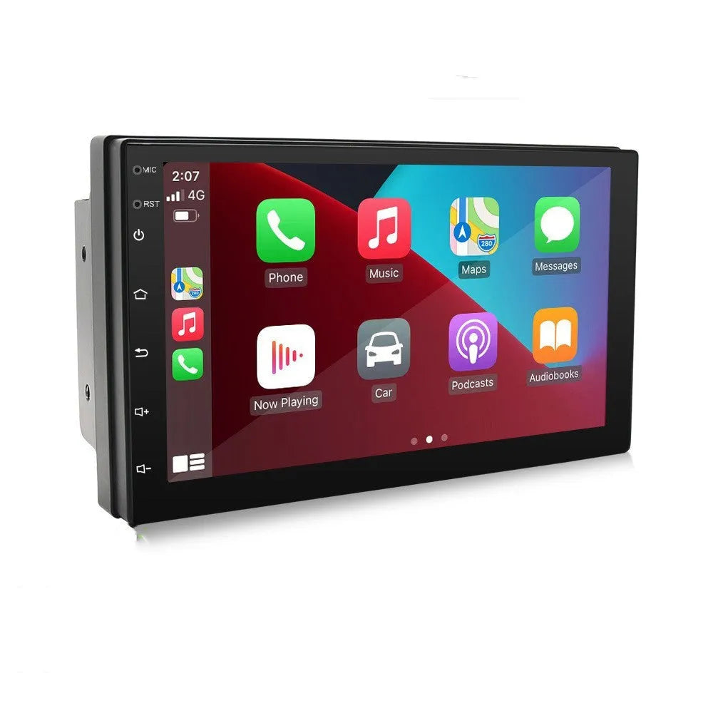 Black universal car GPS navigation MP5 player with 7-inch touchscreen display