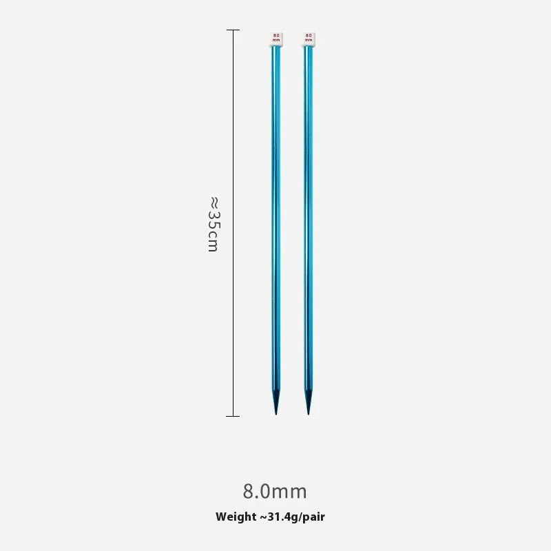Complete set of 28 crochet hooks in 14 sizes from 2.0mm to 10.0mm with protective caps